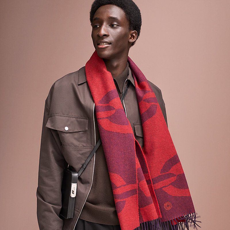 エルメス HERMES シェーヌダンクル マフラー　カシミヤ　【今日だけ値下げ】 値下げ不可 新品未使用 エルメス HERMES カシミアマフラー 《モール